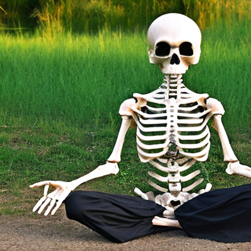 !sd2 skeleton in lotus position
