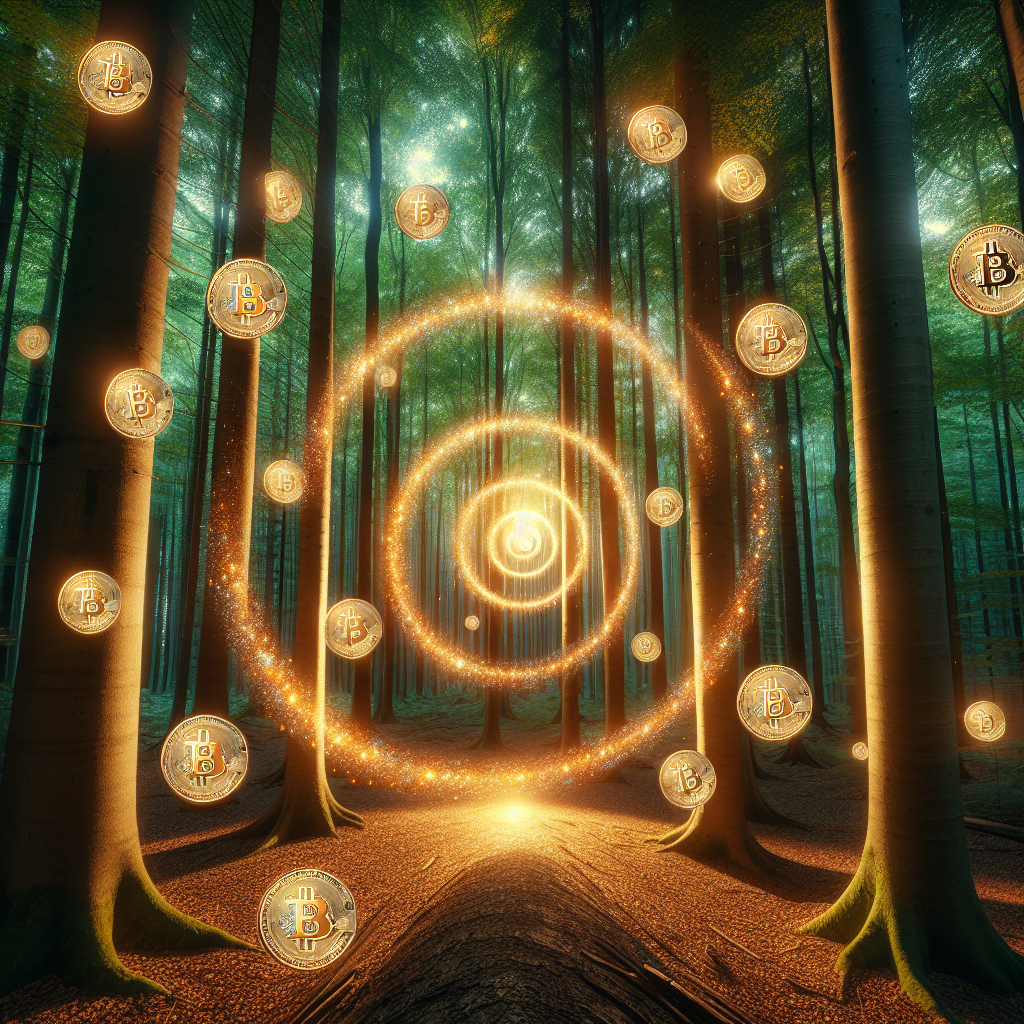 Welcome to treechat Bitcoin magical spiral  forest. !dalle