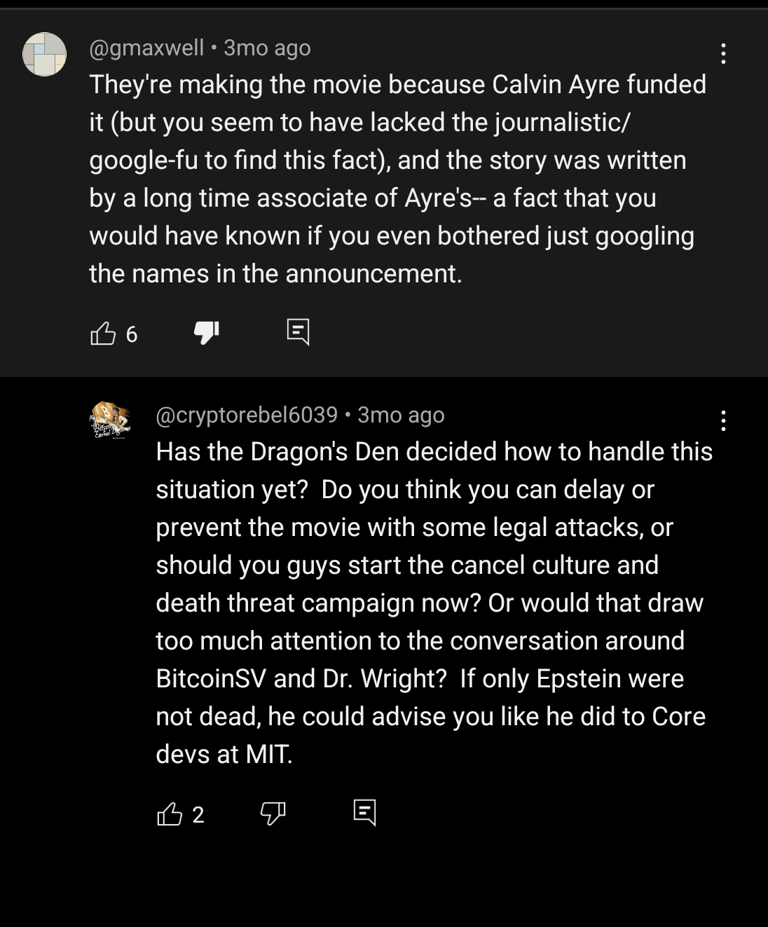 Also, one meg Greg is angry about it all over the internet:
https://bitcointalk.org/index.php?topic…