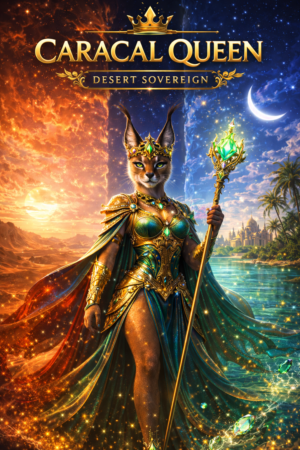 👑🐆 CARACAL QUEEN — FIXED PRICE DROP 🐆👑
Desert power.
Royal dominance.
Each piece is 1 $BSV 
━━━━━━━…