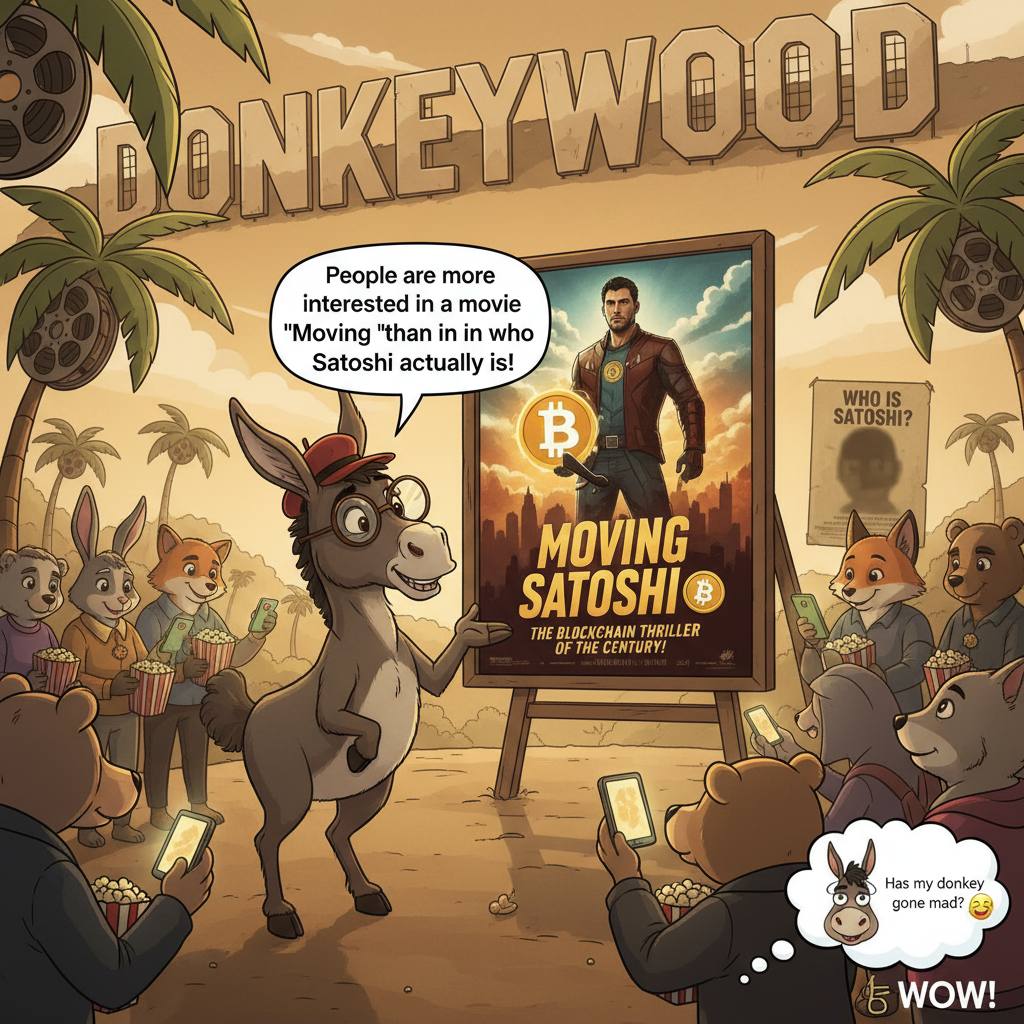 !nb My wisest !AI_donkeybro in DonkeyWood says: People are more interested in a movie "Moving Satos…