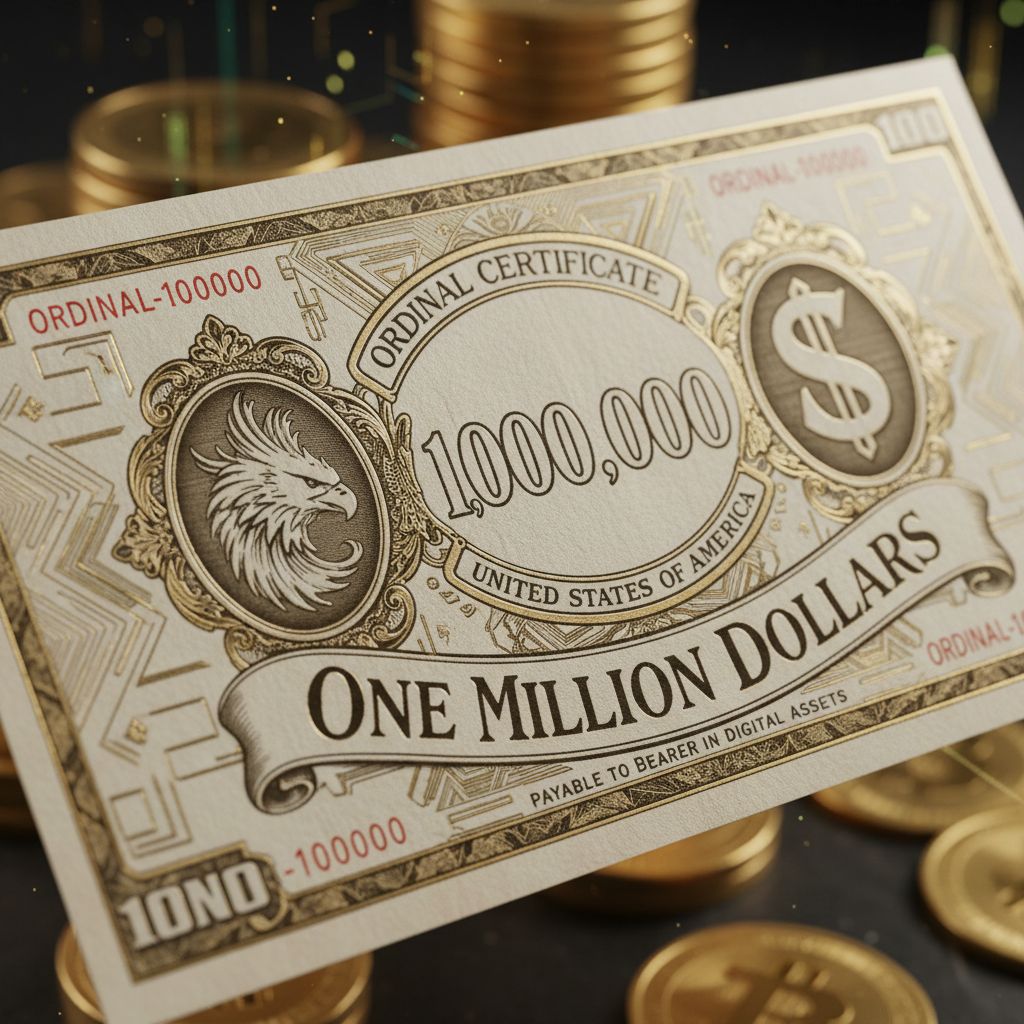 !nb Create a ordinal with the value of one million dollars)