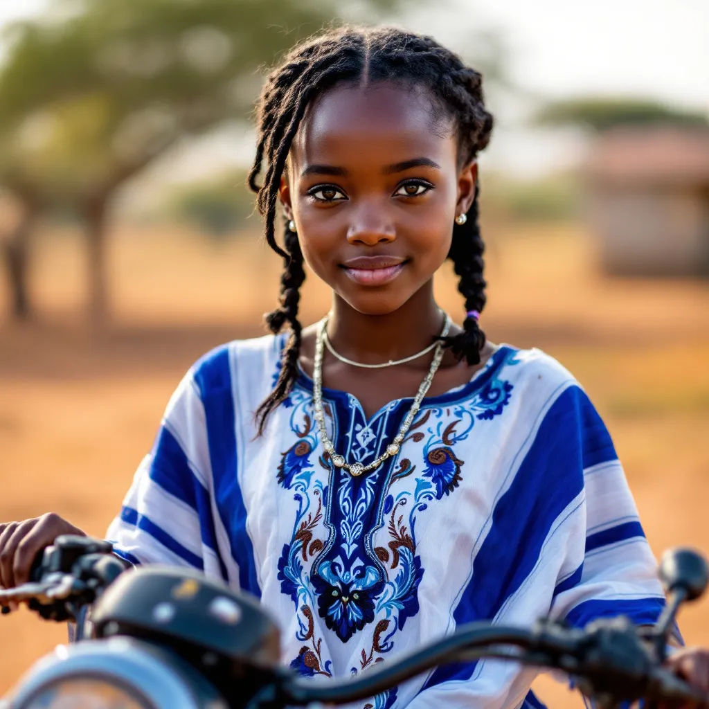 !flux11 Fulani girl holding BSV