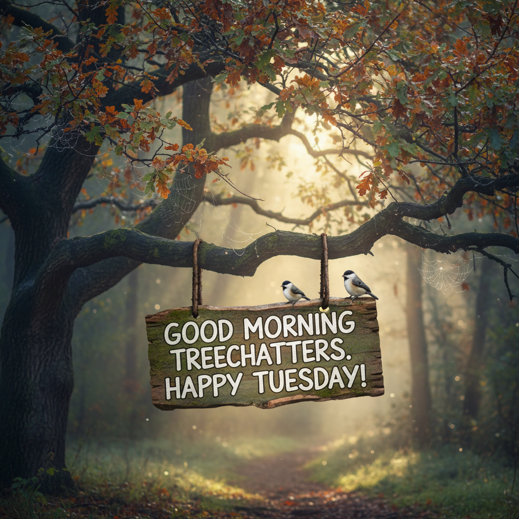 !nb Good morning treechatters. Happy Tuesday!