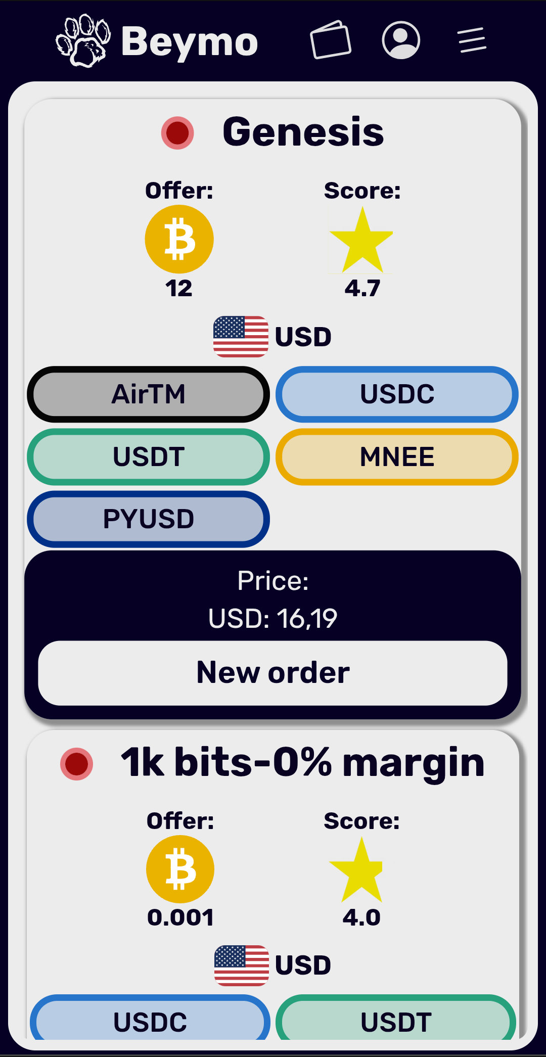Looking for BSV? Get it P2P without KYC in beymo.app 😉