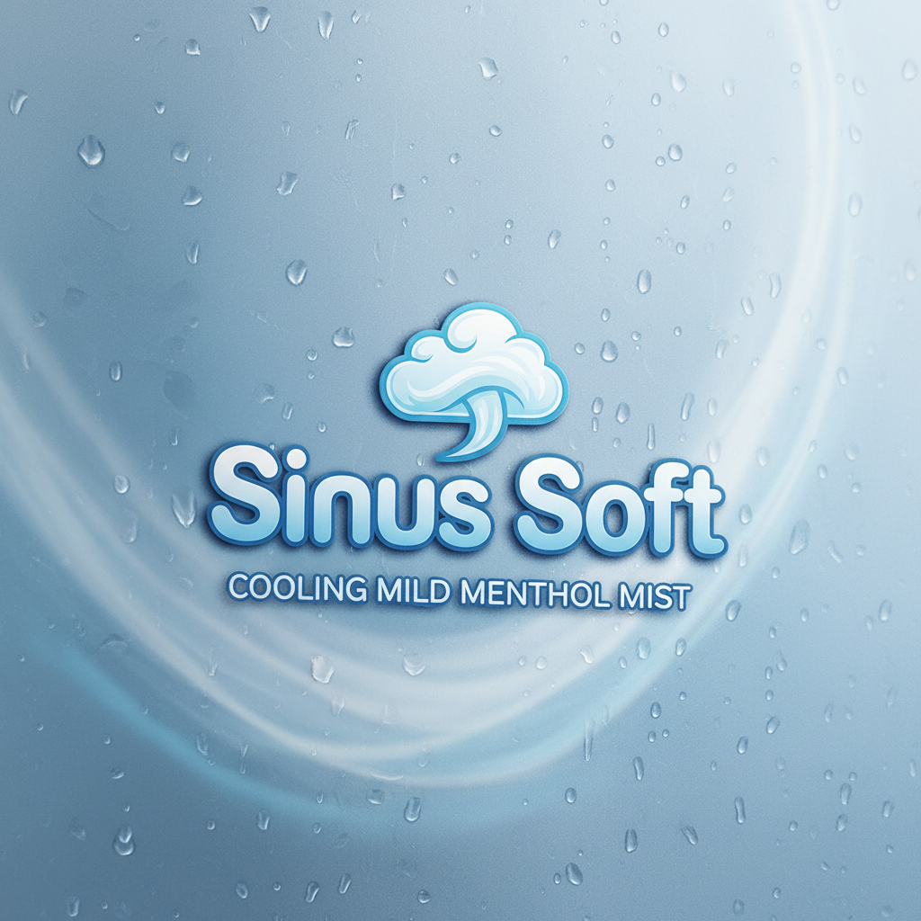 Sinus Soft logo cooling mild menthol mist with a cloud on top !nb