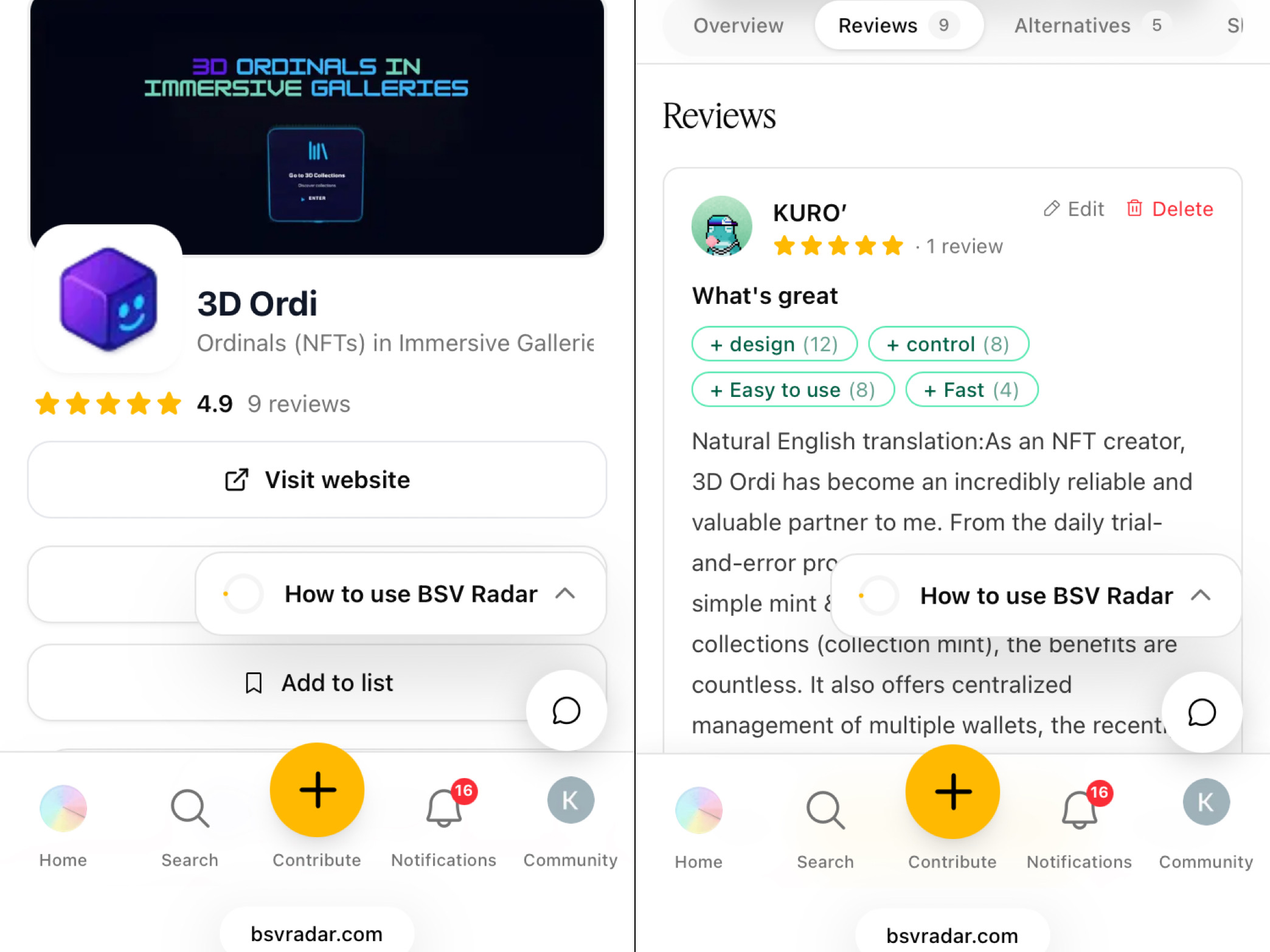 I apologize for the delay in writing this review.
always thanks @3dordi 
⇩
As an NFT creator, 3D Or…