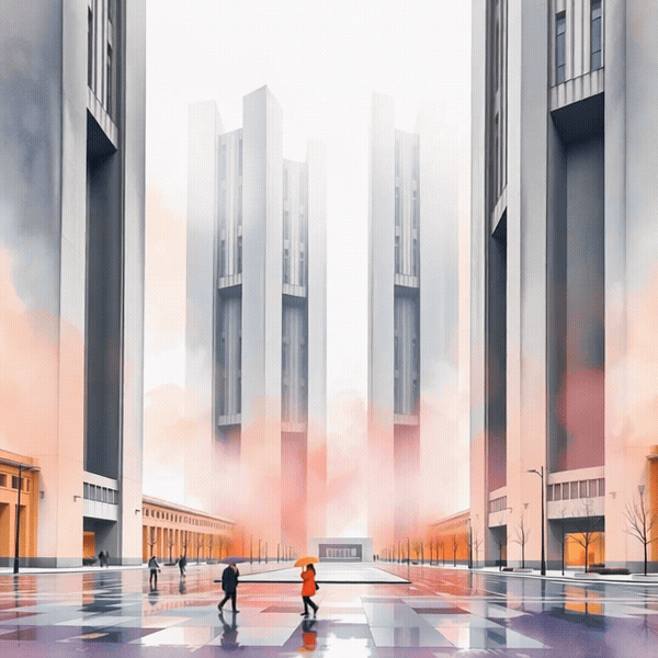 The takeoff of the Building.