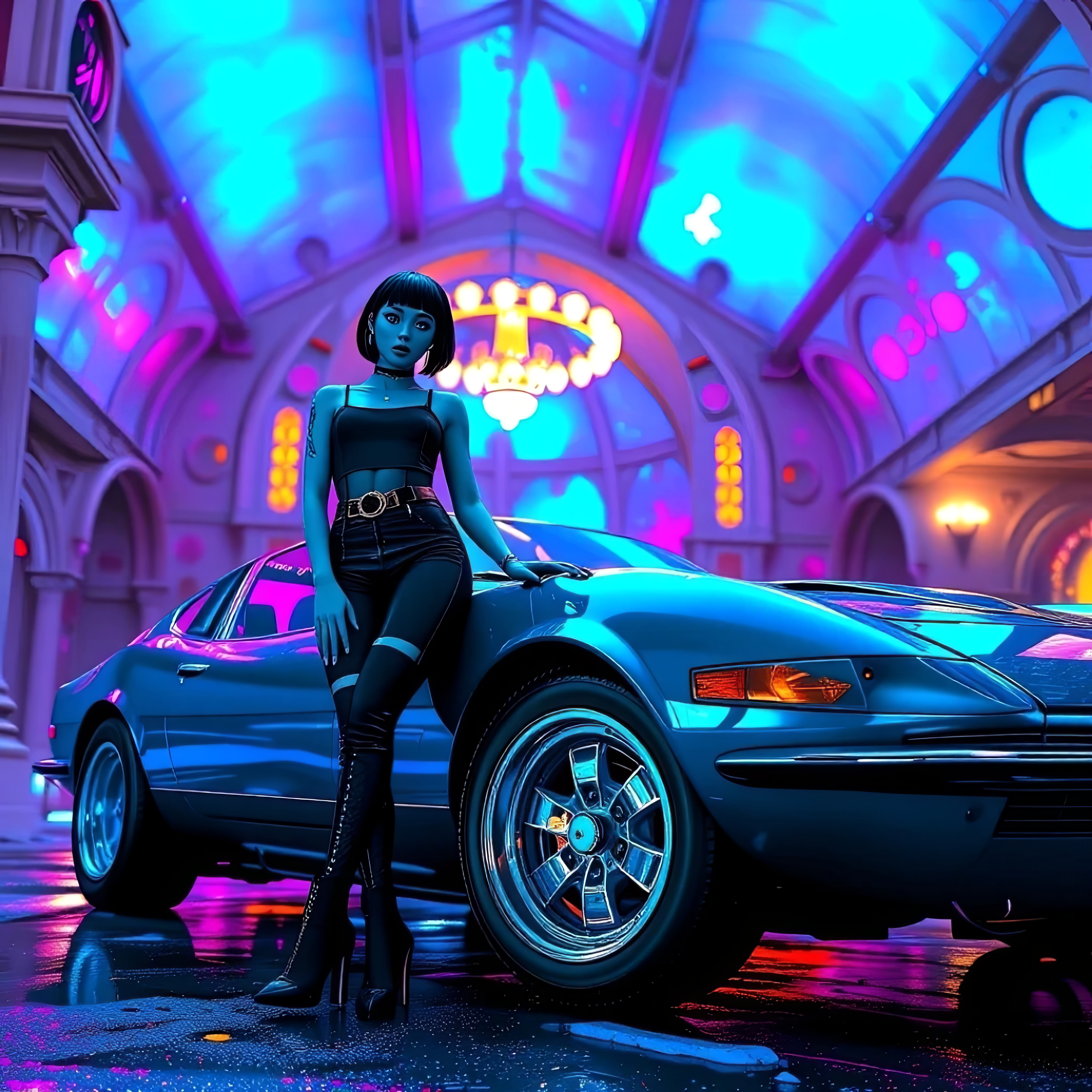 "Up for a spin?" 🚙✨️💙👢🐈‍⬛
#Jinx via Mirrorize AI 🪞 + Topaz Labs
#MirrorizeAI #AIart️️️️️️️️️️️️️️️️️️️️️️️️️️️️️️️️️️️️️️️️️️️️️ #AIアート #RetroRides…