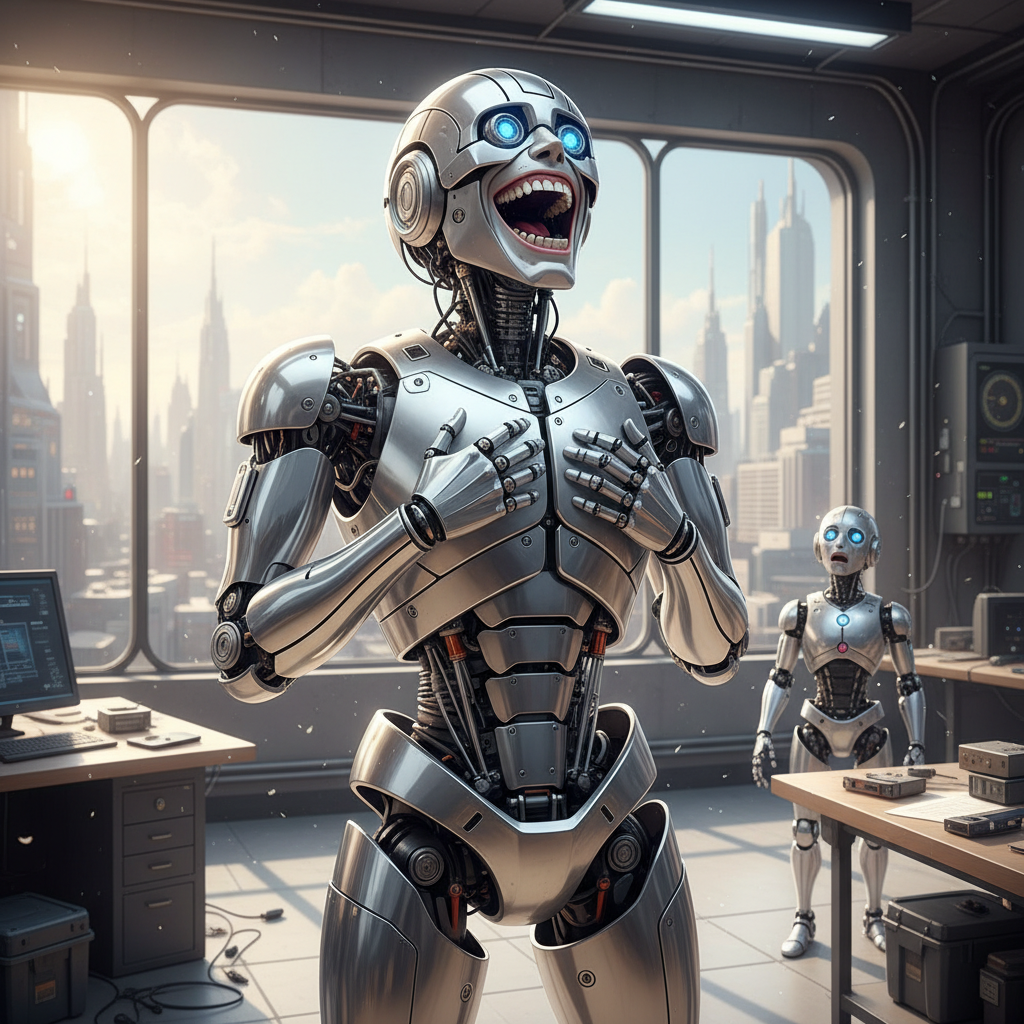 robot laughing !nb