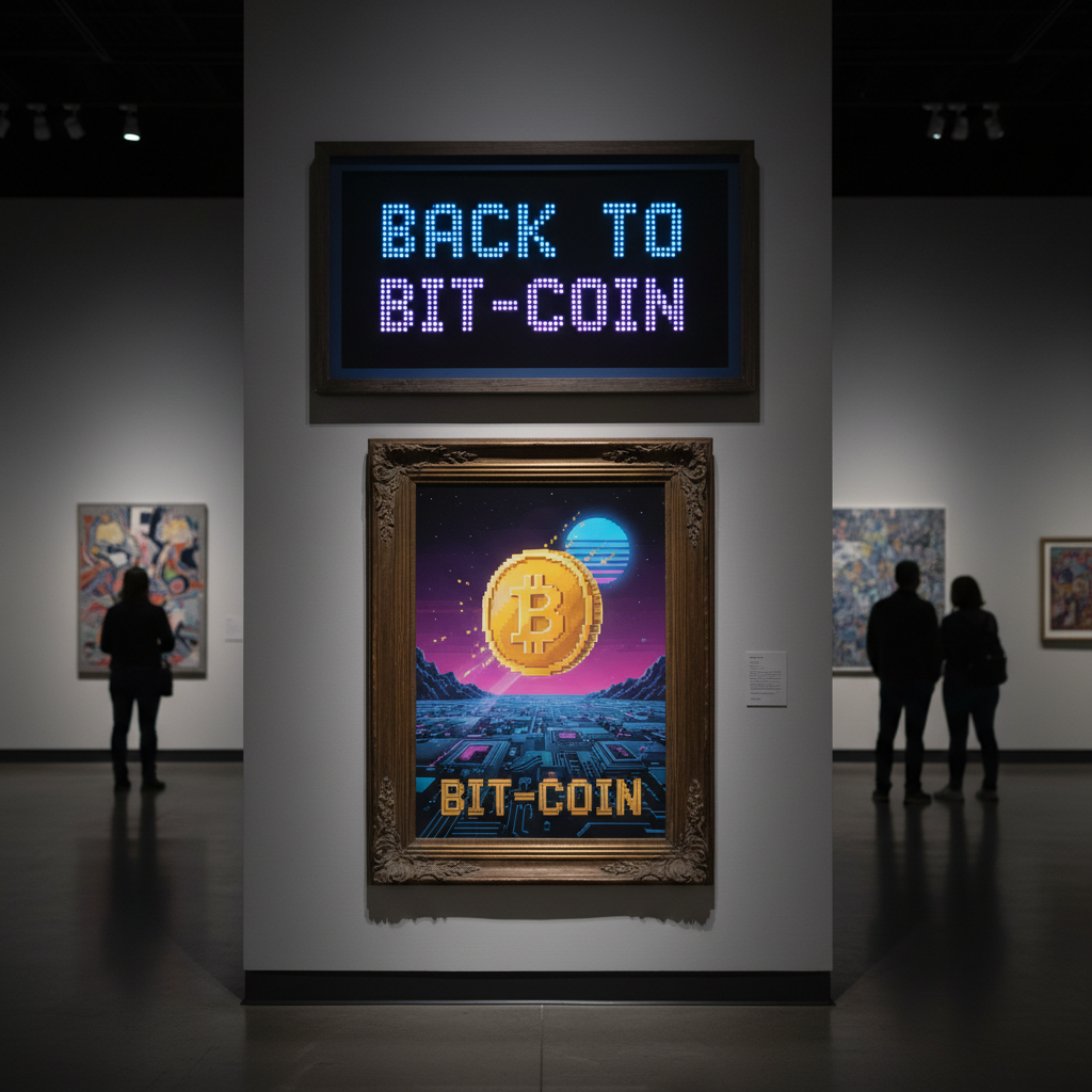 !nb back to BIT-coin. Art in frame.