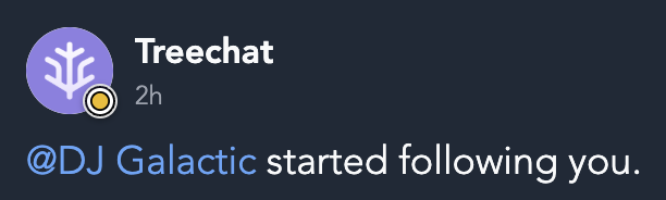 thanks for the folllow @DJ Galactic