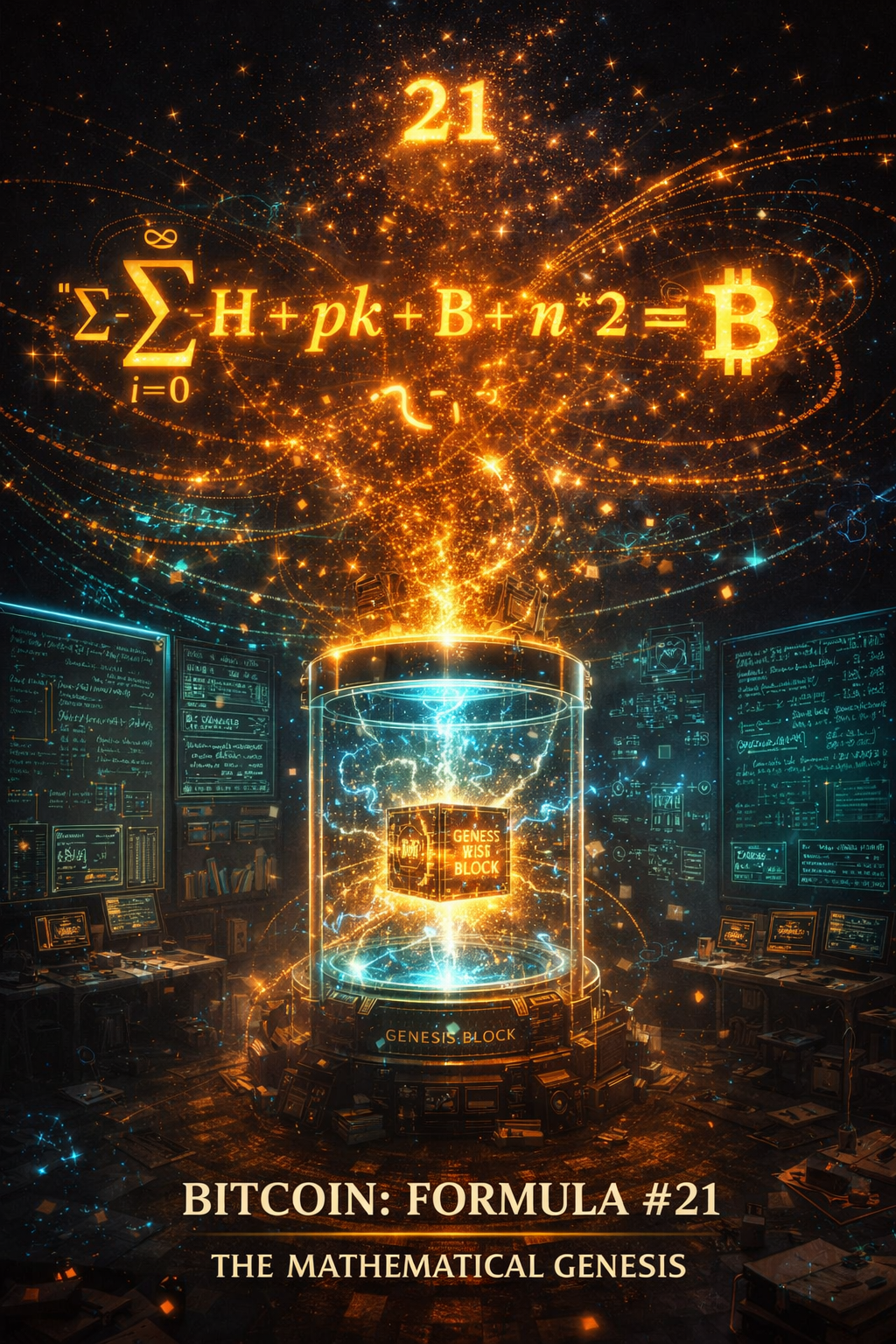 🧪✨ DUAL-LAYER 1/1 NFT LIVE
BITCOIN: FORMULA #21 — THE MATHEMATICAL GENESIS
Every great revolution b…
