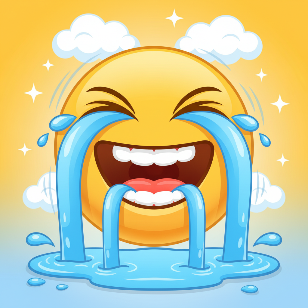 Animated crying laughing emoji !nb