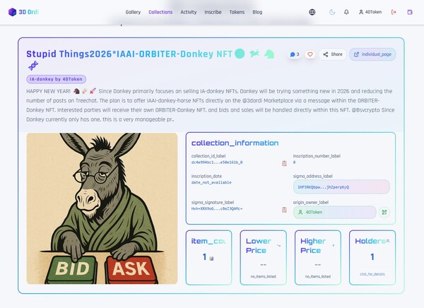 HAPPY NEW YEAR! 🐴🍻🚀
Since Donkey primarily focuses on selling IA-donkey NFTs, Donkey will be trying…