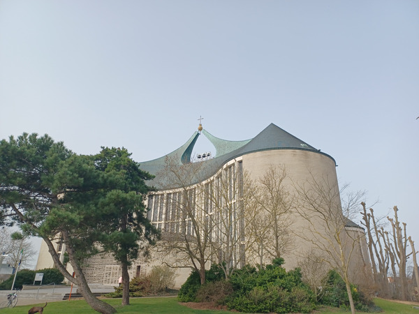 Koksijde Belgium church  near the sea.