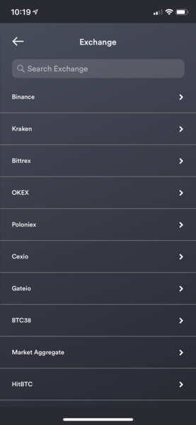 You can select from the number of various "Price Data Sources" available. Search to filter the list…