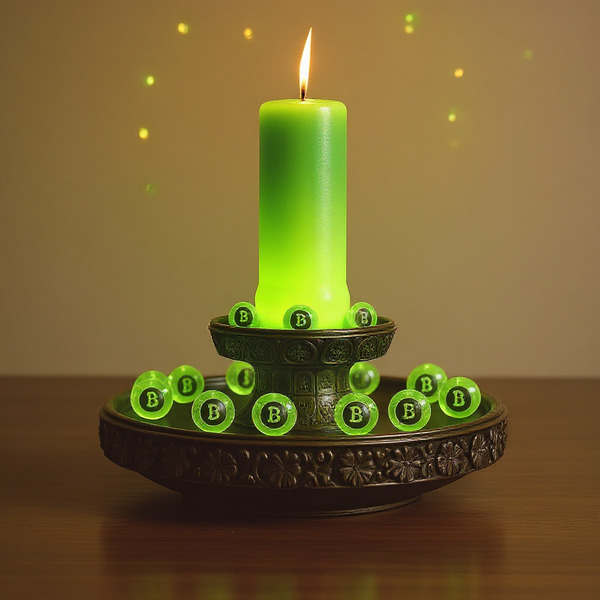!edit_flux make the actual candle wax green