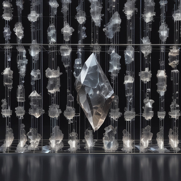 8️⃣ Immutable Memory
Floating fragments of digital history locked in crystal structures, glowing soft…