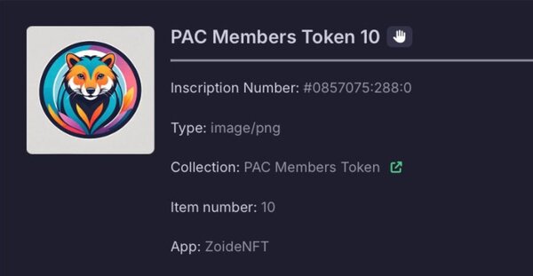 Big thanks to  @PacArtCollect
for another PAC Members Token,
@ZoideNFT great platform, awesome expe…