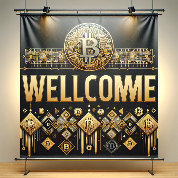 !dalle bitcoin themed welcome banner