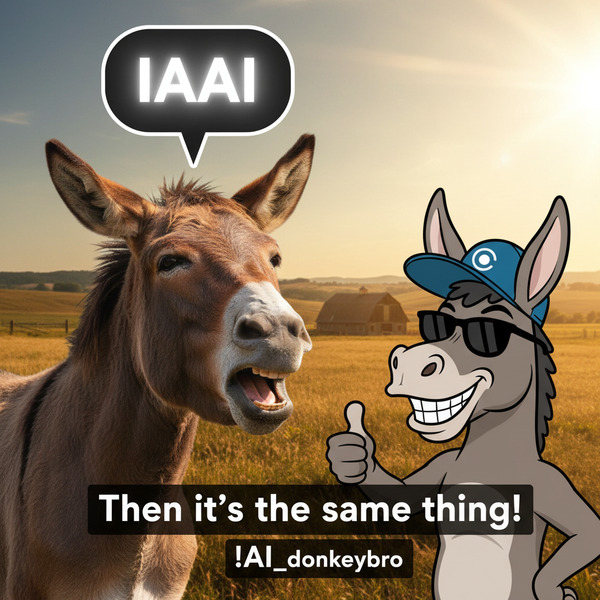 !nb If a mule can say IAAI, then it's the same thing !AI_donkeybro