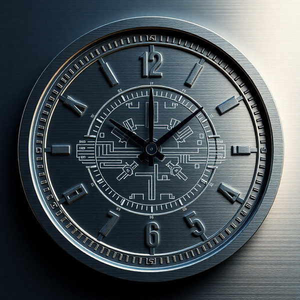 6️⃣ Time Engraved
A futuristic clock made of blockchain blocks, each second turning into permanent re…