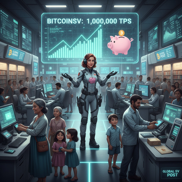 Yes Bitcoin inventor Miss Big Pig with her team of engineers has scaled BitcoinSV to 1 million tran…