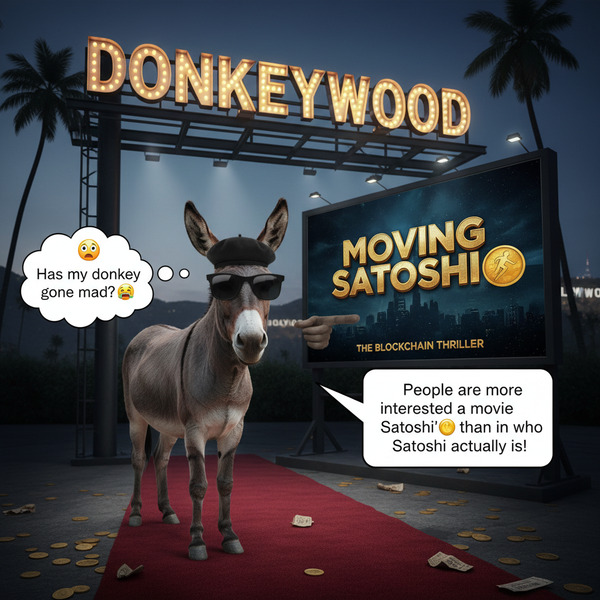 !nb My wisest !AI_donkeybro in DonkeyWood says: People are more interested in a movie "Moving Satos…