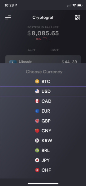 Depending on what region of the world you live in, we allow you to track your crypto currencies in …