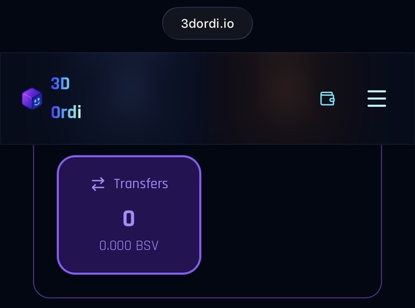 maybe i’m mistaken on what a transfer is..?
I know I’ve transferred many Ordinals from my 3dOrdi wa…