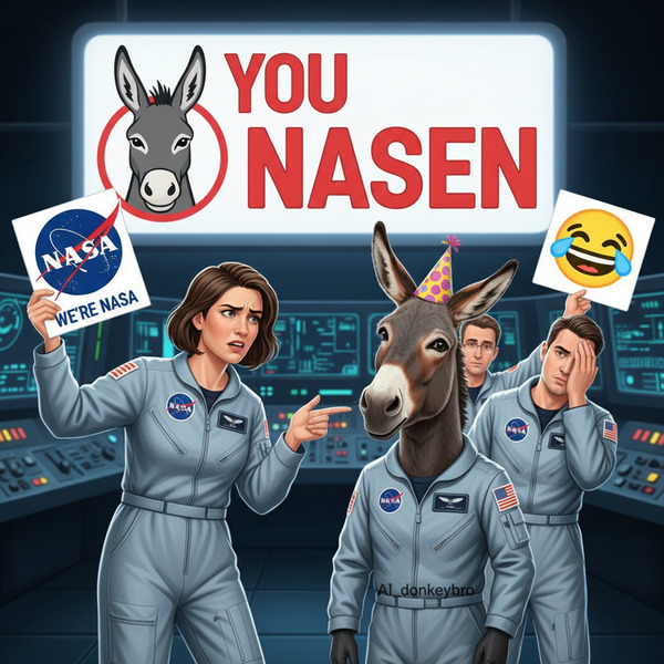 !nb You NASEN. No, !AI_donkeybro, we're NASA, not Nasen! 🤪🫏🤦‍♂️