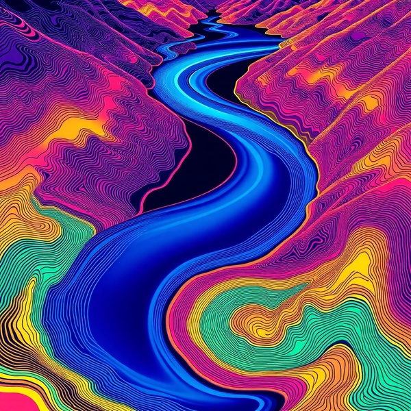 Psychedelic river.