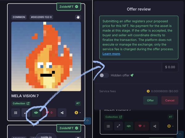 A new "Offer" feature has been added to ZoideNFT. 
This is a feature I've been hoping for for some …