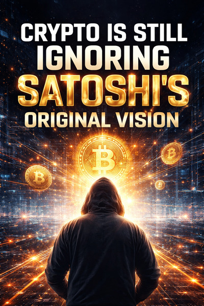 Crypto Is Still Ignoring Satoshi’s Original Vision
In 2008, a mysterious figure named Satoshi Nakam…