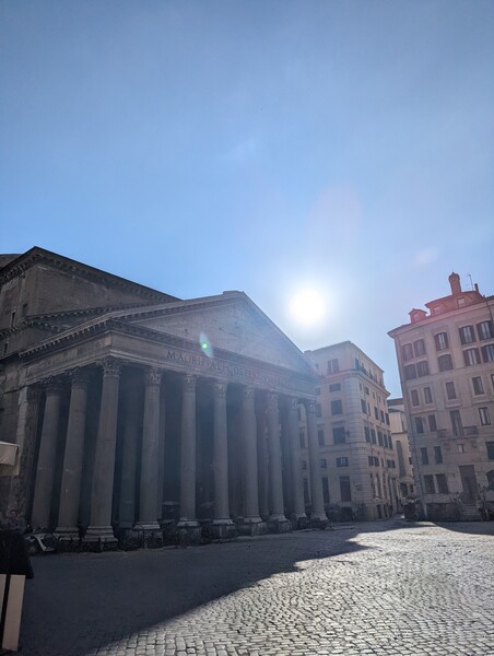 Pantheon, ancient Romans developed the best concrete, these columns are the largest unreinforced co…