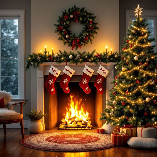 !flux11 Heydeho Gavin! Merry Christmas (fireplace with stockings) to you!
