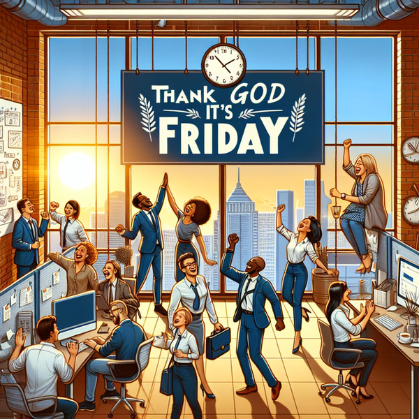Thanks God is Friday guys. !! !dalle