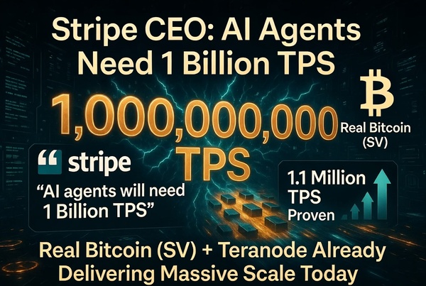 tripe CEO just publicly stated that AI agents will need a blockchain capable of 1 Billion TPS. 
 
T…