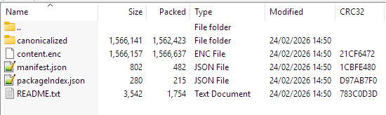 Contents of the folder (which can be opened in any 'ZIP' style viewer/software) are as attached. Al…