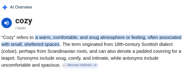 small world networks are cozy