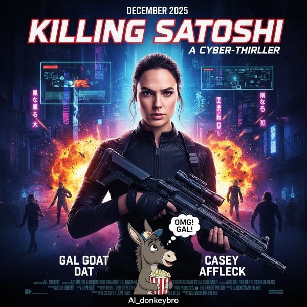 !nb My !AI_donkeybro told me today that he plans to watch the Hollywood movie *Killing Satoshi* and…