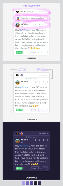An exploration - info overload? too busy? or is it X has dark mode easier on the eye. 🤔 
1) Removin…