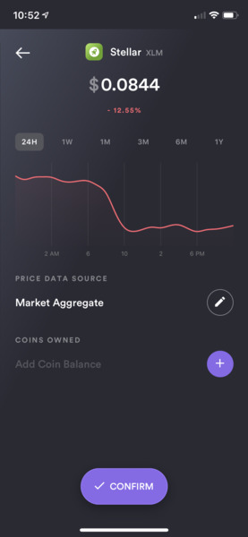 Edit your coins "Price Data Source" (exchange price source you are tracking) and the amount of coin…
