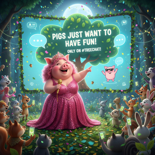 Miss Big Pig wants to remind everyone that pigs just want to have fun, and it's only possible on Tr…