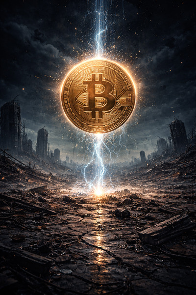 LAST BITCOIN 👇

🪙🔥 LAST BITCOIN NFT 
The world collapsed.
Banks turned to dust.
Servers went silent…