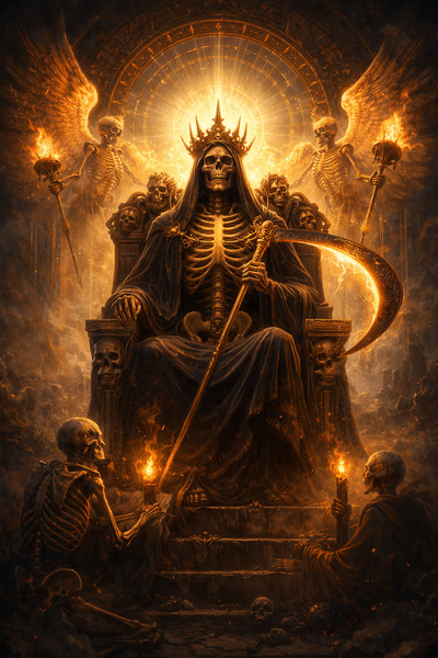 👑💀 MAKE DEATH DIVINE AGAIN
They turned Death into fear.
Into darkness.
Into something to run from.
…