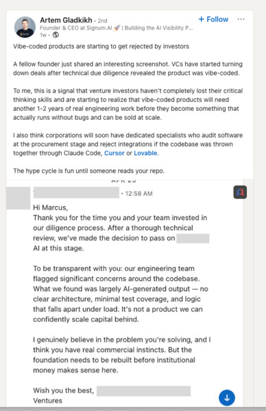 careful y'all (not that VC people are the end all be all but the warning in general)