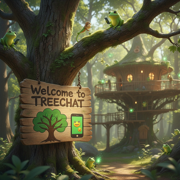 Welcome to Treechat 🌳 📱 🐸 🐵 !nb