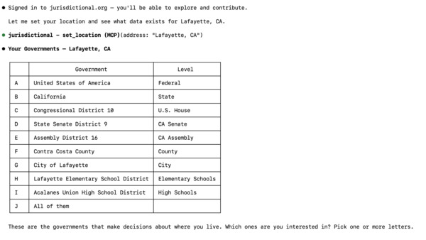 Unifying the interface to government.

https://github.com/jurisdictional/jurisdictional-skill

http…